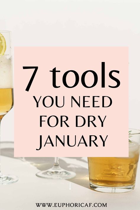 Are you ready to take on the challenge of Dry January? Whether you're looking to take a break from alcohol, set a more mindful relationship with your drinking, or make good on New Year's resolutions, dry January is an opportunity to reap the benefits of a break from drinking. With the right tools, you can make the most of your Dry January. Read on to learn the 7 tools you need to make Dry January a success. Read more to discover how to make the most of this month-long challenge. January Health Challenge, January Wellness, Mocktails For Dry January, Dry January Tips, Dry January Drinks, January Challenge 2024, Stop Drink Alcohol, Dry January Quotes, Dry January Challenge