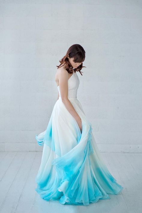 Ombre wedding dress