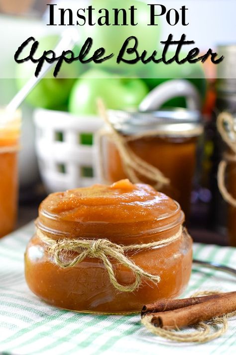 This quick and easy INSTANT POT APPLE BUTTER is so delicious you will think it has been cooking all day just like grandma did it. Made with sliced apples and mixed with fall spices, brown sugar, a hint of vanilla, then pressure cooked until buttery tender and blended until silky smooth. #sponsored #appleweek #applebutter #Instantpot #pressurecooker #fallflavors #fallrecipe #apples #butter #jams #AppleWeek #Sponsored Applebutter Instantpot, Slow Cooker Apple Butter, Apple Butter Recipe, Homemade Apple Butter, Sliced Apples, Slow Cooker Apples, Fall Spices, Homemade Apple, Crock Pot Slow Cooker