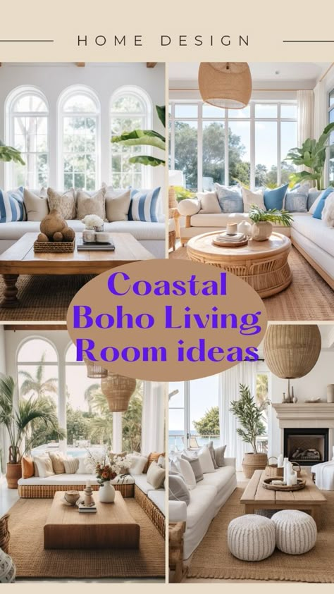 Discover how to create the perfect coastal boho living room! From soothing color palettes to natural textures, these ideas will help you design a serene, beach-inspired space filled with bohemian charm.Transform your space into a serene coastal boho living room with these stylish design tips! 🌊🏝️ From natural textures and beachy hues to bohemian accents, discover how to create a light and airy vibe that’s perfect for a relaxing retreat.  #CoastalBoho #BohoLivingRoom #BeachDecor #BohoChicStyle #CoastalVibes #CoastalBoho #BohoLivingRoom #BeachyBoho #CoastalLivingRoom #CoastalDecor #BohoChic #BohoStyle #BeachHouseDecor #NaturalTextures #BohemianLivingRoom Boho Beachy Living Room Ideas, Coastal Boho Living Room Decor, Coastal Boho Living Room Ideas, Coastal Hygge, Beach Boho Living Room, Beachy Boho Living Room, Boho Beach Living Room, Boho Coastal Living Rooms, Coastal Boho Interior