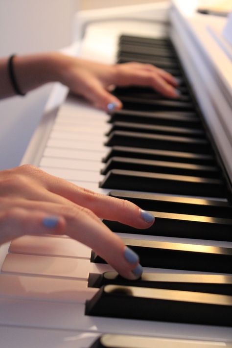 Piano aesthetic #music #playing #instrument #piano Playing An Instrument Aesthetic, Piano Playing Aesthetic, Instrument Aesthetic, Playing Instrument, Piano Aesthetic, Calm Aesthetic, White Piano, Old Pianos, Aesthetic Music