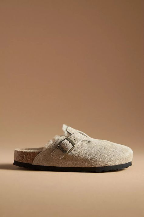 Birkenstock Boston Shearling Clogs | Anthropologie Shearling Birkenstock Outfit, Shearling Birkenstock, Shearling Clogs, Boston Shearling, Birkenstock Boston Shearling, Birkenstock Outfit, Limited Edition Bag, Fashion Forecasting, Birkenstock Boston