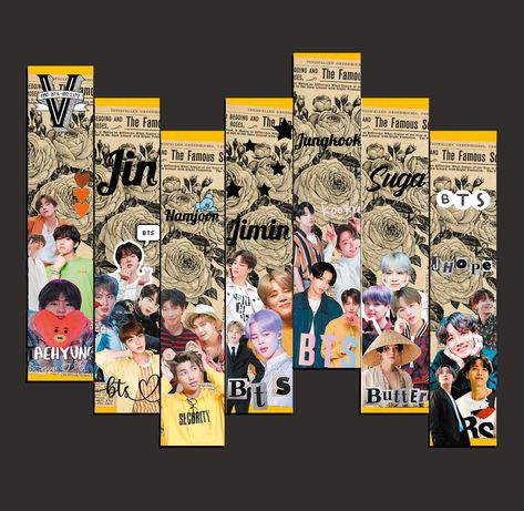 Bts Bookmark Printable, Bts Bookmark, Bts Printable, Bookmark Printable, Bts Wallpaper Desktop, Handmade Bookmarks Diy, Kpop Diy, Bookmark Printing, Diy Case