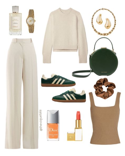 Sport games outfit 🏈⚽️ Relax in style while looking fabulous with this chic and sleek outfit, perfect for enjoying the sports game. Trousers : @stellamccartney Bag : @tammyandbenjamin Sweater : @alc_ltd Shoes : @adidasoriginals Nail Polish : @diorbeauty Perfume : @chloe Lipstick : @tomfordbeauty Tanktop : @vince Watch : @gucci Necklace : @tiffanyandco #virtualstyling #virtualstylist #luxurylife #luxuryfashion #outfitideas #outfitinspo #fashion2024 #sportsgames #stellamccartney #a... Sydney Trip, Gucci Necklace, Sleek Outfit, Sports Chic Outfit, Sport Games, Sports Game, Virtual Stylist, Daily Routines, Virtual Fashion