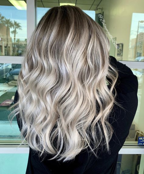 Icy Blonde Highlights With Dimension, Blonde Dementional Highlights, Vanilla Blonde Balayage With Money Piece, Platinum Partial Highlights, Cool Blonde Partial Highlights, Summer Blonde Highlights 2024, Lived In Icy Blonde Balayage, Root Shadow Blonde, Creamy Blonde Balayage