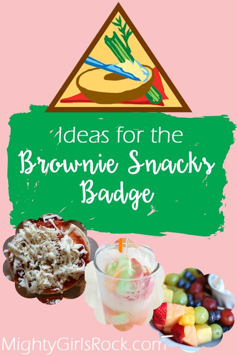 Brownies - Katie De La Rosa Brownie And Daisy Badges, Brownies Snack Badge Ideas, Brownie Snack Badge, Brownie Snacks Badge, Brownie Meeting Ideas, Girl Scout Brownies Meetings, Girl Scout Brownie Badges, Brownies Activities, Bagel Pizza