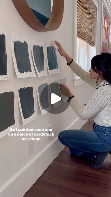 Mia Volk on Instagram: "time to choose paint for my Romantasy / English cottage home design! These are my absolute favorite blue and green paint colors! Do we go dark and moody, or lighter and cottagey? Let me know your favorite shade 1-4. Benjamin Moore had a paint sample sale and I may have gone a bit crazy #nerdcore #nerdcorehomeseries #homedecor #decorideas #homestyle #homereno #cottagecore #darkacademia #victorianaesthetic #greenpaint #bluepaint #paintcolors #darkandmoody" Agean Teal Bm, Sw Blue Green Paint Colors, Moody Blue Green Paint Colors, Dark Blue Green Paint Colors, English Cottage Paint Colors, Cottage Home Design, Cottage Paint Colors, Blue Green Paints, Cottage Painting