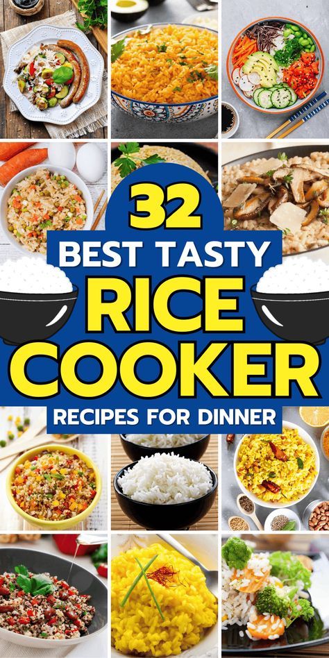 Unlock the potential of your rice cooker with these simple and delicious recipes. Perfect for busy weeknights! Asian Rice In Rice Cooker, Rice Pilaf In Rice Cooker, Simple Rice Cooker Recipes, Aroma Rice Cooker Recipes Easy, Aroma Rice Cooker Recipes Meals, Meals In Rice Cooker, Best Rice Cooker Recipes, Dash Rice Cooker Recipes, Rice Pot Recipes