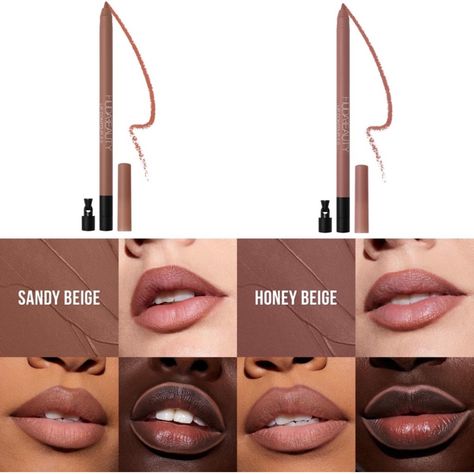 Huda Beauty Lip Contour 2.0 Automatic Matte Lip Pencil Bundle Purchase Will Include Two Lip Liners - One Honey Beige Lip Liner & One Sandy Beige Lip Liner A Matte Lip Pencil With A Retractable Tip And Ultra-Glide Formula That Effortlessly Defines Your Lips. Velvet Matte Finish That Is Highly Pigmented, Transfer Proof, Waterproof, And Long Lasting. Enriched With A Nourishing Complex Of Soybean And Licorice To Naturally Plump Your Pout While Keeping It Creamy And Comfortable. It Also Comes With A Huda Beauty Lip Liner, Huda Beauty Lip Contour, Huda Beauty Lip, Lip Contour, Huda Beauty Makeup, Lip Liners, Lip Contouring, Velvet Matte, Fantasy Makeup