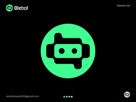 Blebot logo concept by Touhid | Logo Designer on Dribbble Minimal Logos Inspiration, Robot Logo, Photoshop Web Design, Typographic Logo Design, Create Logo, Beautiful Logos Design, Gaming Logo, Beautiful Logos, App Logo