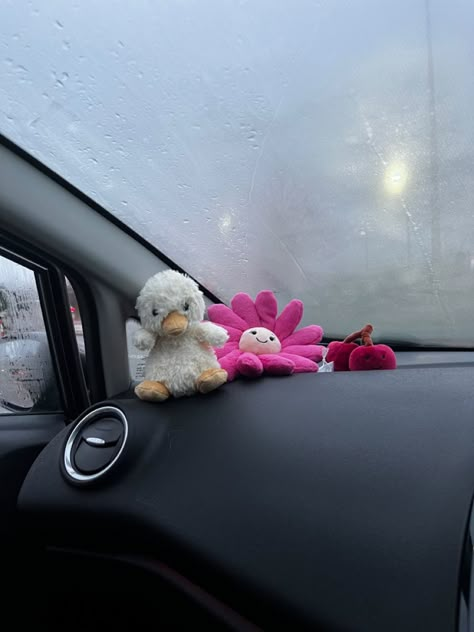 Passenger Princess Aesthetic Decor, Comfy Car, Stuff Animals In Car, Cute Car Aesthetics, Cute Jeeps, Cozy Car, Aesthetic Car, Indie Car Decor, Car Aesthetic