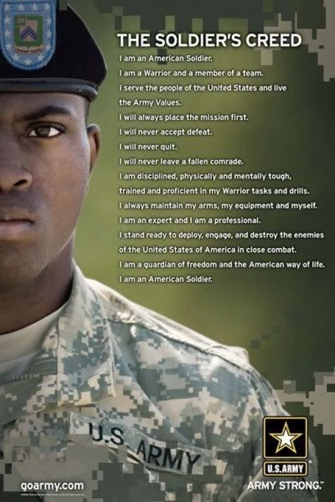 The goal of this article is to prepare you for the basic knowledge you'll need to know to be successful and possibly more readied than the average Army recruit arriving to Basic Combat Training (BCT). Soldiers Creed, Army Values, Army Basic Training, Army Recruitment, American Soldier, Military Quotes, Combat Training, Military Mom, Army National Guard