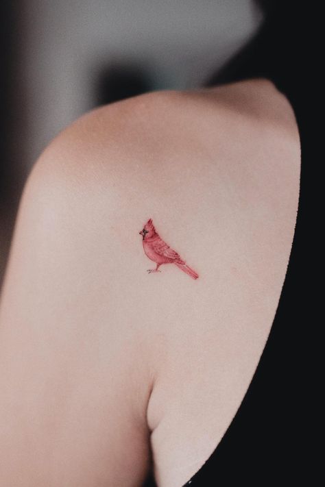 Cardnial Tattoo, Cardinals Tattoo, Cardinal Tattoo Ideas, Red Cardinal Tattoos, Small Cardinal Tattoo, Red Bird Tattoos, Cardinal Tattoo, Bird Tattoos For Women, Cardinal Tattoos