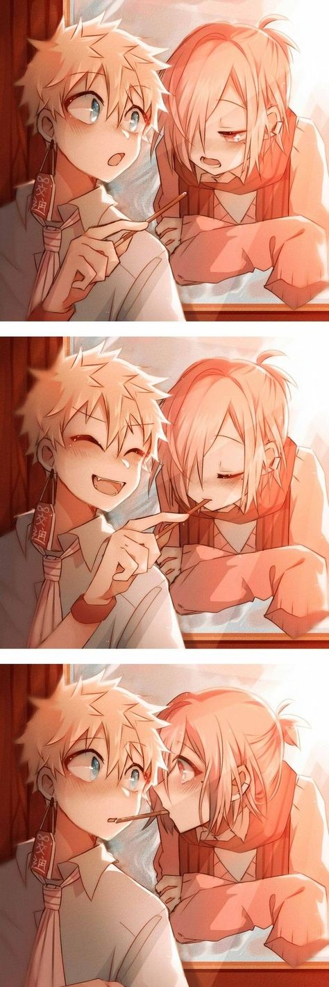 Mitsuba X Kou, Kou Mitsuba, Pocky Day, Toilet Bound Hanako, Toilet Bound Hanako Kun, Hxh Characters, Cute Couple Drawings, 5 Anime, Shall We Date