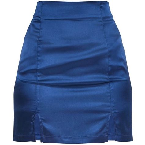 Navy Satin Double Split Mini Skirt (465 MXN) ❤ liked on Polyvore featuring skirts, mini skirts, bottoms, short mini skirts, navy skirt, short skirt, satin mini skirt and navy blue mini skirt Skirt Png, Rok Mini, Skirt Satin, Satin Mini Skirt, Blue Mini Skirt, Elegante Casual, Looks Chic, Satin Skirt, Blue Skirt