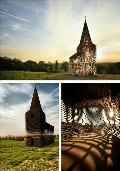 Ephemeral Architecture, Art Optical, Reading Between The Lines, Sacred Architecture, Old Churches, Church Architecture, Space Architecture, Architecture Exterior, Place Of Worship