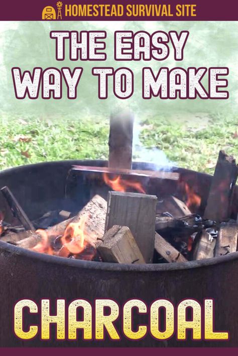 Making Charcoal, Homestead Lifestyle, Off Grid Survival, Bushcraft Shelter, Steel Drums, Emergency Food Storage, Chicken Feeders, Moonshine Recipes, Homemaking Tips