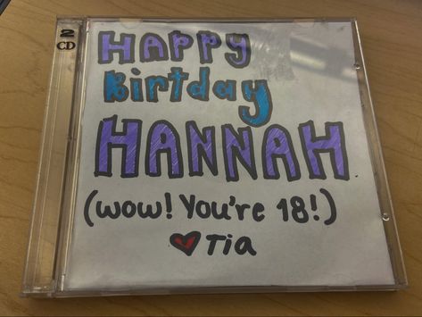 homemade cd mixtape from a friend :) Homemade Cd Covers, Cd Idea, 18th Birthday Gifts, Dvd Covers, Cd Cover, 18th Birthday, Cassette Tapes, Mixtape, Diy Gifts