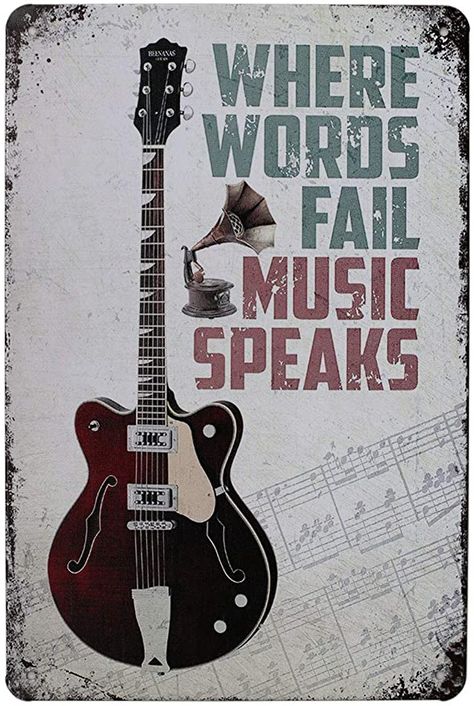 Event Poster Design Inspiration, Vintage Music Art, Where Words Fail Music Speaks, Music Room Wall, Do Not Enter Sign, Hippie Posters, Guitar Wall Art, Poster Vintage Retro, Guitar Posters