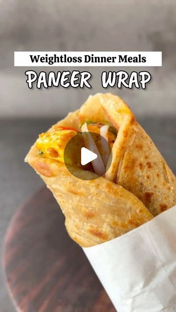 Aarzoo Sethi on Instagram: "WEIGHTLOSS DINNER MEALS
PANEER WRAP🌯

Indulge in a guilt-free dinner delight with our Weight Loss Paneer Wrap. A perfect blend of Veggies, Paneer & a burst of Spices, that not only pleases your palate but also supports your weight loss journey.🌮🍃

It offers a symphony of benefits including-
📍Protein
📍Antioxidants 
📍Fiber
📍Boost metabolism 
📍Aids in digestion

Recipe : 

Add 2 Tsp oil
Add 1 sliced Onion
Add ½ Tsp Ginger
Add Garlic paste
Add 2 chopped Green chillies
Saute for 2 mins
Add 1 cup Sliced Bell Pepper
Add 80gms Paneer
Cook it for 2 mins
Add Salt as per taste
Add ¼ Tsp Garam masala
Add ¼ Tsp Kasuri Methi
Add 1 Tsp Sriracha Chutney
Add 1 Tsp Schezwan chutney
Add ¼ Tsp Soy Sauce
Add 2 Tbsp Cashew paste
Cook for 2 mins
Add some Coriander Leaves
Take Paneer Wrap Recipes, Sliced Bell Pepper, Paneer Wrap, Schezwan Chutney, Kasuri Methi, Sliced Onion, Food For Digestion, Paratha Recipes, Paneer Recipes