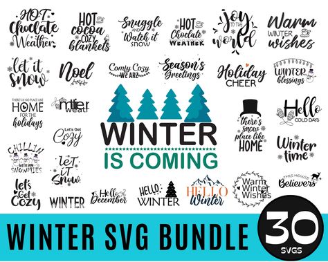 Snow Sayings Winter, Winter Sayings For Signs, Snow Sayings, Winter Signs And Sayings, Winter Svg Files, Winter Sayings, Christmas Vacation Svg, Let It Snow Svg, Snow Quotes