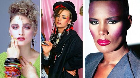 A nostalgic look back at 80s makeup looks 80s Formal Makeup, Iconic 80s Makeup Looks, Green 80s Makeup, Madonna Makeup 80s, 80s Prom Makeup And Hair, 80s Makeup Looks Eyeshadows, 80s Bright Makeup, 80s Glam Makeup, 1980s New Romantics Makeup