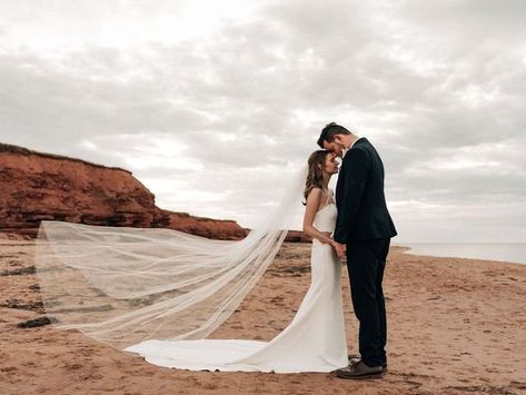 This romantic beachy wedding photography by Monarch Hill Photography is featured in a real wedding from North Rustico, Prince Edward Island. Check out this pin for more wedding photo ideas and wedding photography from this romantic summer wedding. Planning your wedding has never been so easy (or fun!)! WeddingWire has tons of wedding ideas, advice, wedding themes, inspiration, wedding photos and more. {Monarch Hill Photography} Prince Edward Island Wedding, Pei Wedding, Romantic Summer Wedding, Canada Wedding, Beachy Wedding, Hill Photography, Two Piece Wedding Dress, Beige Wedding, Romantic Summer