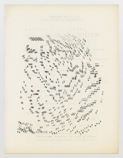 From: Bob Cobbing, Sensations of the Retina, grOnk, 1978, Edition of 200 Typewriter Art, Master Thesis, Ascii Art, Types Of Lettering, Visual Poetry, Arte Inspo, Modern Love, Text Art, Typographic Design