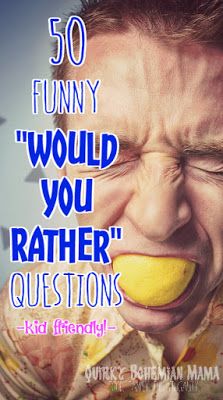 Funny Would You Rather, Classe D'art, Bohemian Mama, Rather Questions, Fun Questions, Would You Rather Questions, Funny Game, Family Fun Night, Kids Night