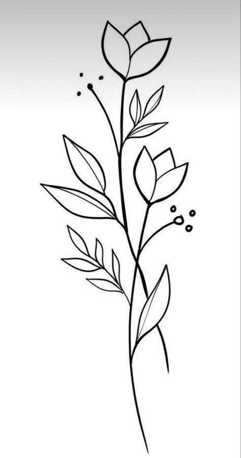 Doodle Art Flowers, Simple Hand Embroidery Patterns, Tattoo Henna, Hand Beaded Embroidery, Flower Outline, Simple Line Drawings, Hand Embroidery Patterns Flowers, Pola Sulam, Embroidery Flowers Pattern