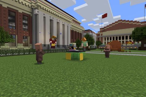 Minecraft University, Minecraft Decoration Ideas, Japanese Elementary School, College Living, Minecraft City, Instructional Technology, University Of Pennsylvania, Stuck At Home, Flipped Classroom