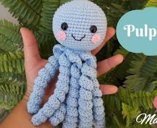 PATRONES AMIGURUMI GRATIS: PATRON GRATIS PULPO AMIGURUMI 60099 Paper Animal Crafts, Paper Animals, Diy Crochet Projects, Animal Crafts, Diy Crochet, Crochet Tutorial, Octopus, Crochet Projects, Amigurumi