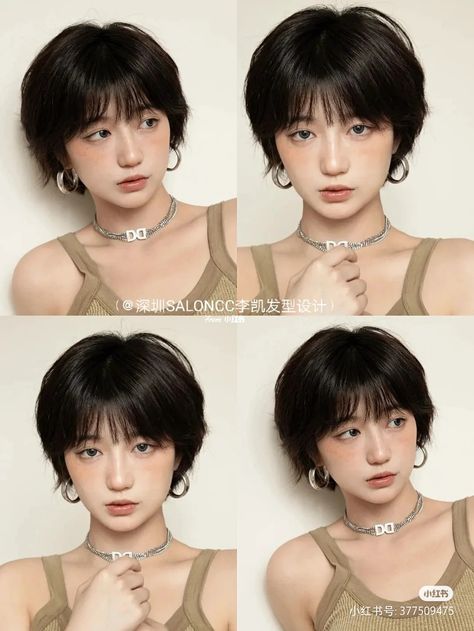 Tomboy Haircut, Short Hair Tomboy, Really Short Hair, Asian Short Hair, Hair Inspiration Short, Shot Hair Styles, Haircuts Straight Hair, Girl Short Hair, Short Hair Haircuts