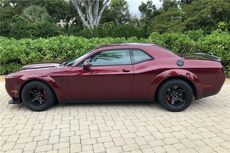 Dodge Challenger Red Interior, 2018 Dodge Challenger Srt Demon, Red Challenger, Challenger Srt8 392, Dodge Challenger Scat Pack, Dodge Challenger Gt, Dodge Challenger Srt Demon, 2018 Dodge Challenger Srt, Vehicle Storage