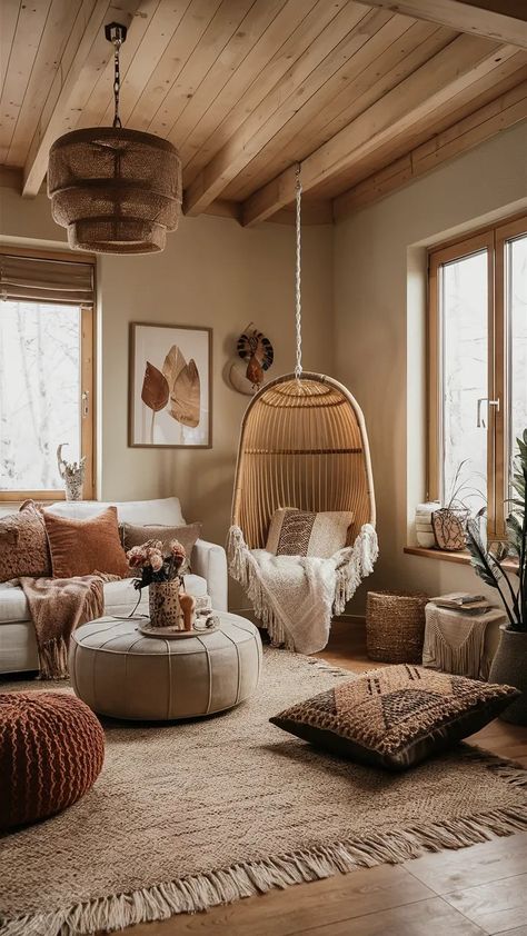 30 Best Boho Aesthetic Living Room Ideas – Ballen Blogger Coffee Shop Living Room Aesthetic, Hippy Living Room, Boho Sitting Room, Boho Aesthetic Living Room, Aesthetic Living Room Ideas, Scandi Boho Living Room, Boho Decor Ideas, Boho Style Living, Cozy Eclectic