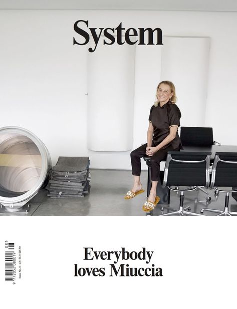 System- ellemag System Magazine, Juergen Teller, Magazine Interview, Timeless Interiors, Her Office, Printed Matter, Miuccia Prada, Raf Simons, Bella Hadid