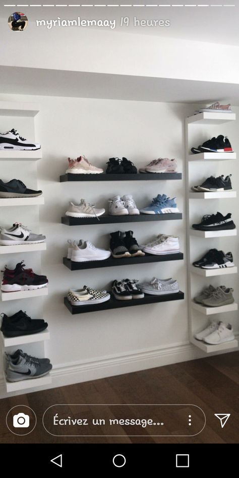 Floating Shelf Wall, Shoe Wall, Shelf Wall, Floating Shelf, Boys Room, Boy's Room, Wall Shelves, Shoe Rack, Floating Shelves