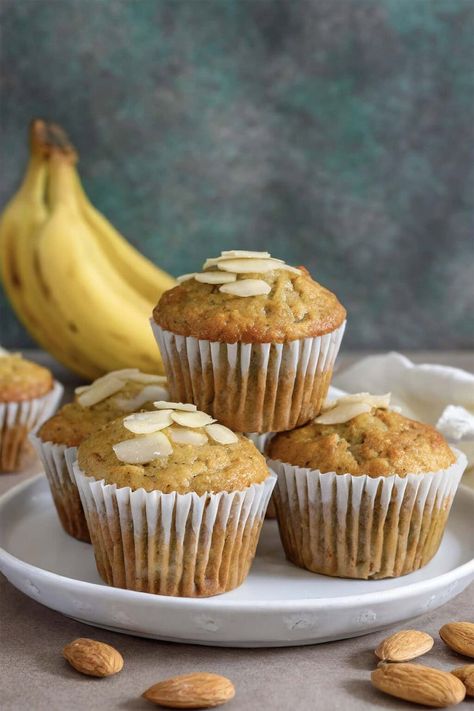 almond flour banana muffins. Keto Banana Muffins Almond Flour, Almond Flour Banana Muffins, Almond Flour Banana, Almond Flour Muffins, Flours Banana Bread, Baking With Almond Flour, Flour Alternatives, Banana Muffin Recipe, Sweet Muffin