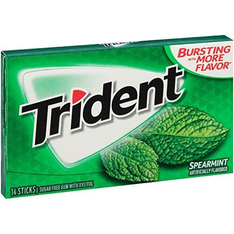 Gum Spearmint, Spearmint Gum, Gum Flavors, Mint Gum, Sugar Free Gum, Tim Tam, Flavored Sugar, S'mores, Healthy Smile