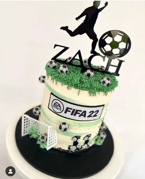 Soccer Cakes, Buttercream Cake Designs, Ea Sports Fifa, Soccer Cake, Football Cake, Ea Sports, Boy Party, Buttercream Cake, Cake Designs