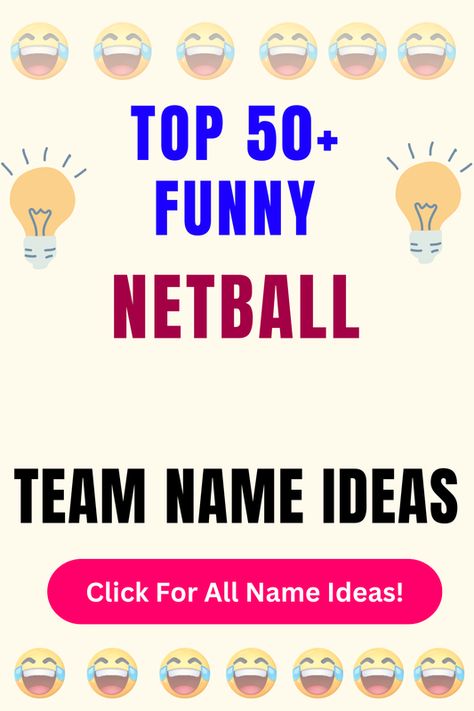 Check Out The Top 50+ Funny Netball Team Name Ideas. Click For All 200+ Netball Team Name Ideas! Netball Team Names, Underwater Rugby, Alley Oop, Court Jester, Hoop Dreams, Rugby Team, All Names, Ninja Warrior, Name Ideas