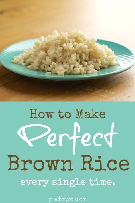 Best Brown Rice, Cook Brown Rice, Perfect Brown Rice, Brown Rice Cooking, Brown Rice Recipe, Cook Rice, Brown Rice Recipes, Healthy Changes, Rice Recipe