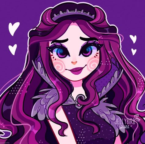 Raven Queen, Ever After High, Ever After, Queen, Purple, Hair, On Instagram, Blue, Instagram