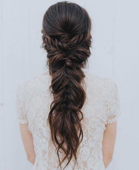 Half Up Wedding Hair Ideas | 42 Half-Up Wedding Hair Ideas That Will Make Guests Swoon On Your Big Day | POPSUGAR Beauty #halfupweddinghair Wedding Hair Brunette, Half Up Wedding Hair, Mermaid Braid, Long Face Hairstyles, Face Shape Hairstyles, Boho Wedding Hair, Best Wedding Hairstyles, Long Hair Wedding Styles, Hairstyles For Long Hair