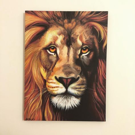 #acrylicpaintingideas #lionpainting #wildlifepainting #lion #lionart Lion Painting Acrylic, Tiger Art Drawing, Lion Face Paint, Lion Canvas Painting, Soul Painting, Abstract Lion, Animal Paintings Acrylic, Watercolor Paintings Of Animals, Sky Art Painting