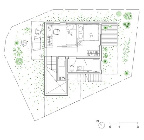 50m2 House,First Floor Plan 50m2 House, Loft Staircase, Andermatt, London Townhouse, Retreat House, Home Design Plan, House Floor, Amazing Drawings, Architecture Plan