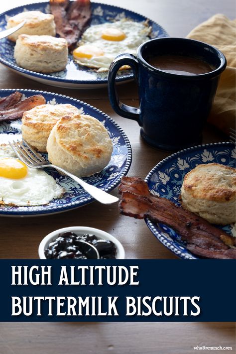 High Altitude Biscuit Recipe, Buttermilk Bisquits, Flakey Biscuits, High Altitude Baking, Buttermilk Biscuits, Pastry Blender, Breakfast Bake, High Altitude, Biscuit Recipe