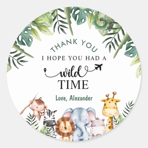 Jungle Theme Party Food Labels, Safari Thank You Tags, Safari Thank You Card, Jungle Thank You Tags, Jungle Theme Stickers, Safari Water Bottle Labels, Jungle Theme Water Bottle Labels, Jungle Safari Animals, Theme Baskets