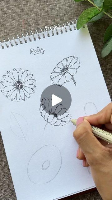 Flower Doodles | Mandala | Zen art✨ on Instagram: "Learn to doodle flowers in perspective ⬇️✍️🌺 . Check out our collection of easy and fun tutorial workbooks and practice sheets, available for instant download. Start your creative journey today 🌼 . Immerse yourself in the therapeutic and calming experience of drawing ✍️ .  www.artsybeats.com 🔗  LINK IN BIO 🔗 Or  Comment ‘flowers’ and  I will share the link in your DM 🔗 . . #createwithartsybeats #drawingtutorial #stepbystep #flowerdrawings #flowertutorial #learnart #cooldrawing #embroideryart #inkdoodle #doodlelove #hennaflower" Drawing Flowers Doodles, How To Draw Flowers Easy, How To Draw A Flower, Drawing Flowers Easy, Flower Drawing Painting, Learning To Sketch, Learn To Doodle, Doodles Tutorial, Doodles Mandala