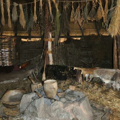 Stone Age Houses, Historical Interior, Craft Iron, Medieval Ages, Stone Kitchen, Dragon Age Inquisition, Round House, Iron Age, Stone Age